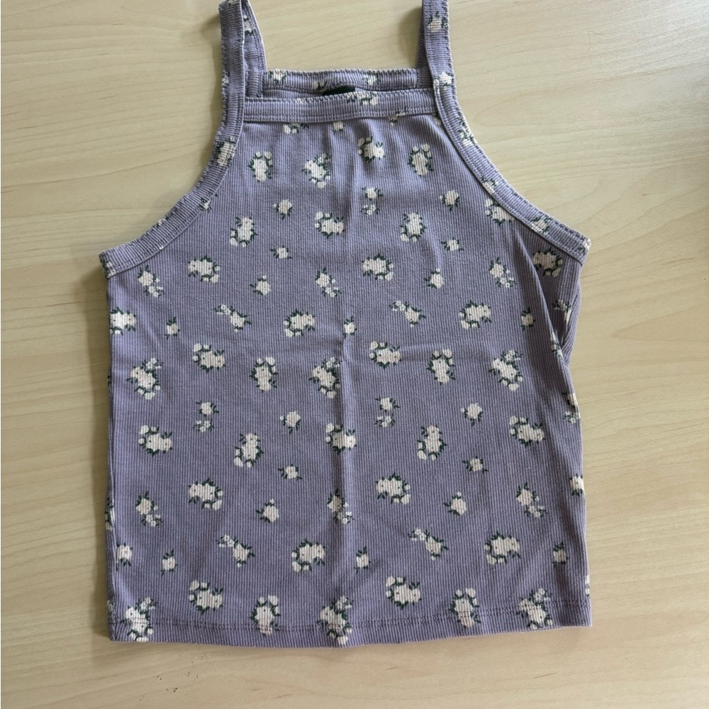 Wild Fable Purple Floral Tank Top